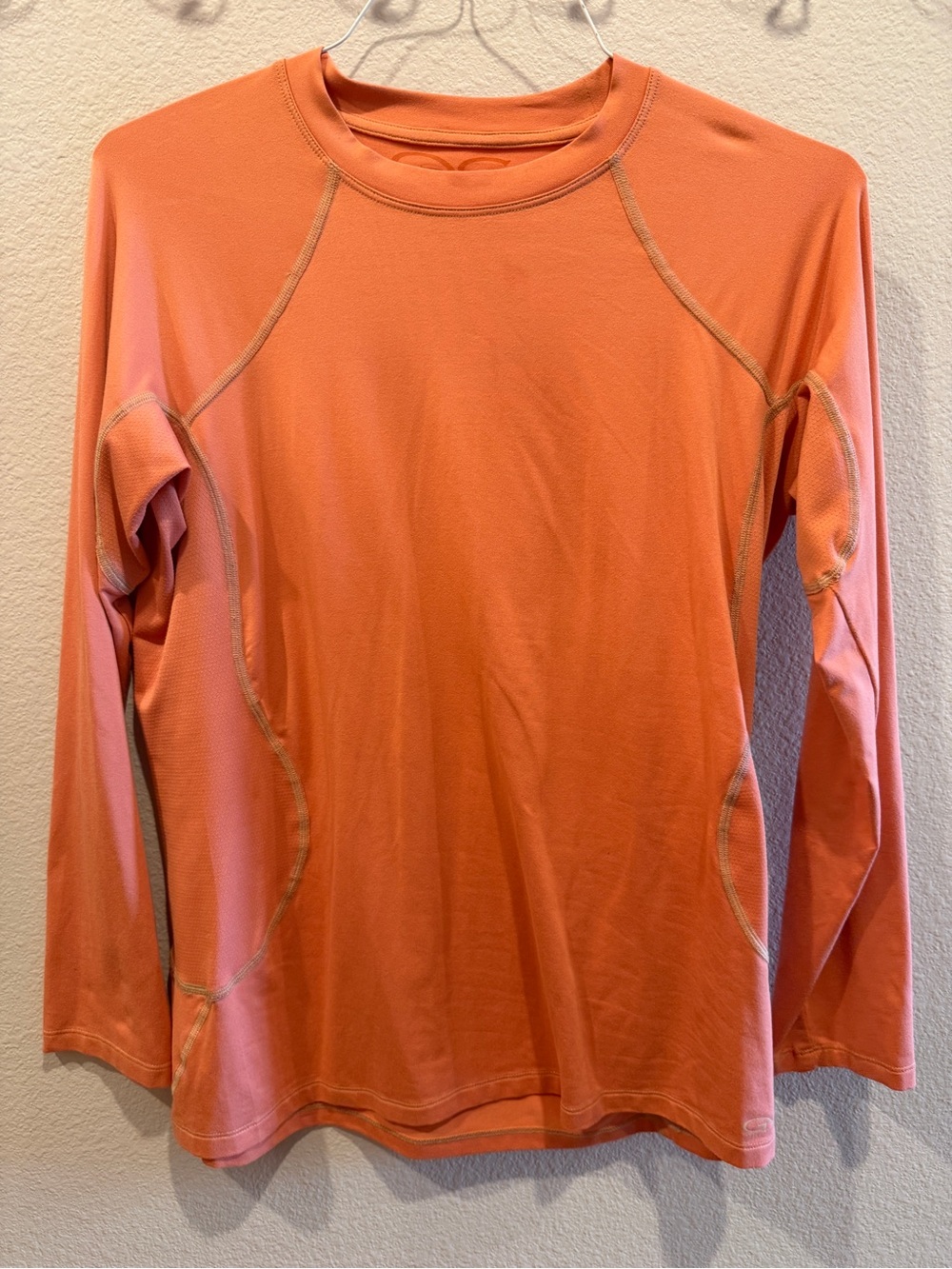 Long-Sleeve Performance Tee — Orange